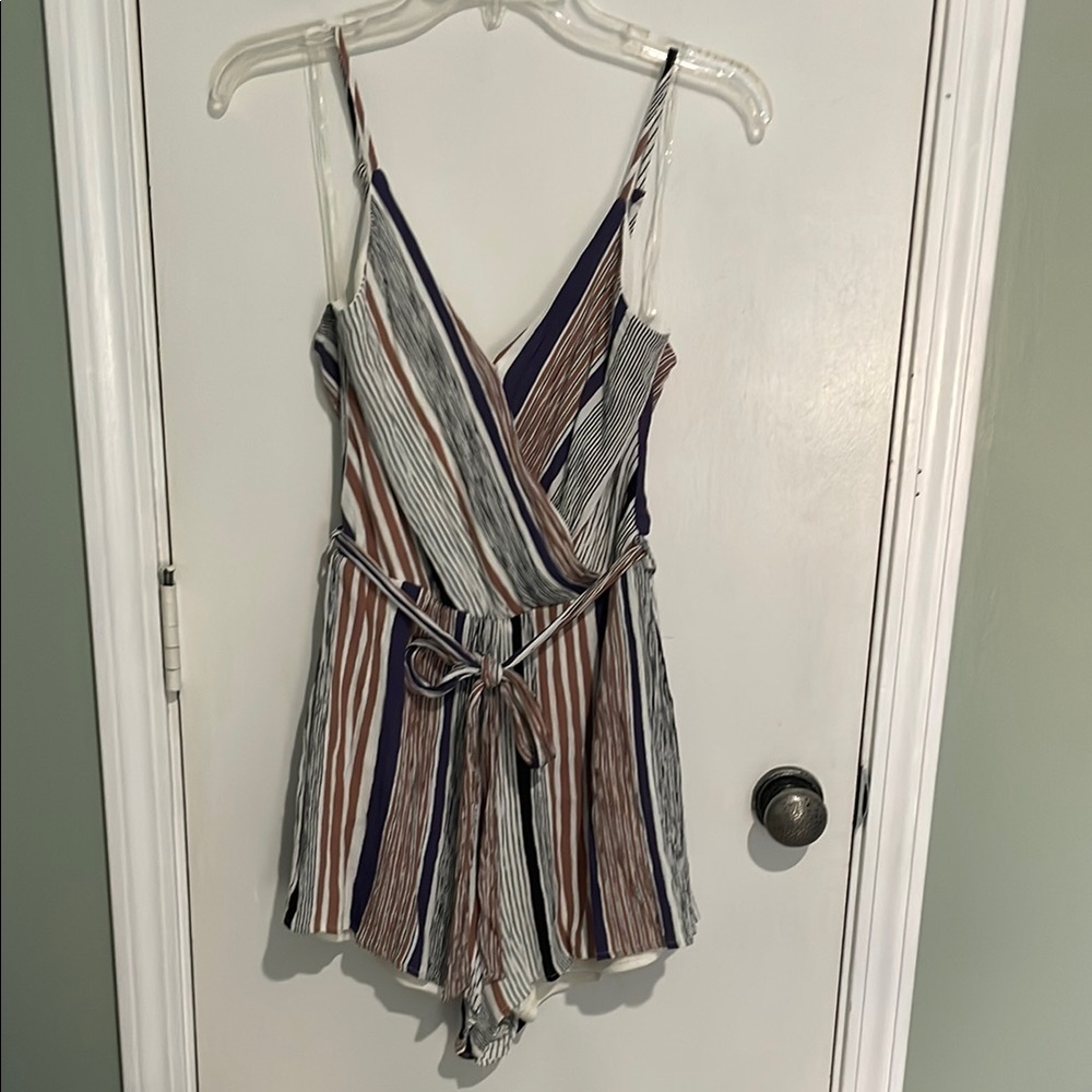 Staccato Multi-colored Striped Romper